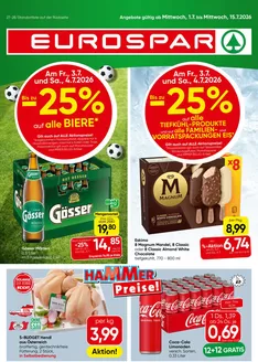 Eurospar Katalog in Sankt Stefan im Rosental | Aktuelle Sonderaktionen | 2026-07-01T00:00:00.000Z - 2026-07-15T00:00:00.000Z