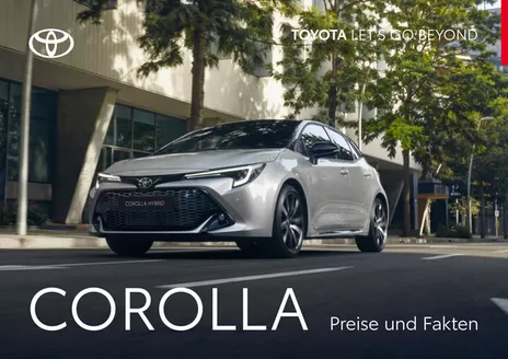 Toyota Katalog in Innsbruck | Corolla | 2026-01-01T00:00:00.000Z - 2026-12-31T00:00:00.000Z