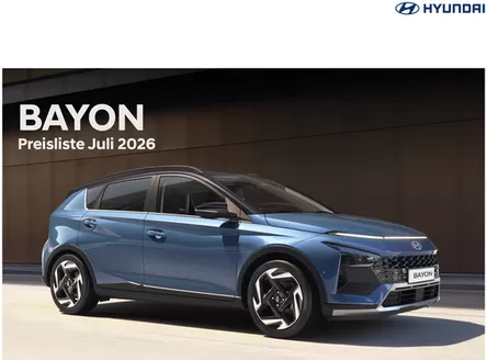 Hyundai Katalog | Hyundai bayon my27 preisblatt | 2026-07-01T00:00:00.000Z - 2026-07-31T00:00:00.000Z