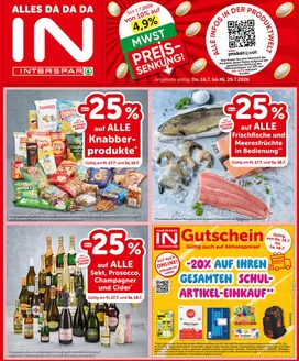 Interspar Flugblatt in Prutz | Aktuelle Schnäppchen und Angebote | 2026-07-16T00:00:00.000Z - 2026-07-29T00:00:00.000Z