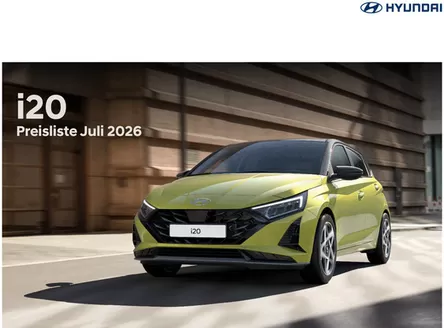 Hyundai Katalog | Hyundai i20 my27 preisblatt | 2026-07-01T00:00:00.000Z - 2026-07-31T00:00:00.000Z