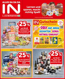 Interspar Katalog in Techelsberg am Wörther See | Online-Flugblatt Kaernten KW 36 | 2026-09-03T00:00:00.000Z - 2026-09-09T00:00:00.000Z