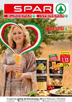 Spar Flugblatt in  | Italien KW 36 | 2026-09-03T00:00:00.000Z - 2026-09-30T00:00:00.000Z