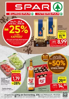 Spar Katalog in Mörtschach | Flugblatt KW 35 | 2026-08-27T00:00:00.000Z - 2026-09-09T00:00:00.000Z