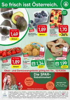 Spar Katalog in Pyhra | Obst Gemüse KW 37 | 2026-09-07T00:00:00.000Z - 2026-09-12T00:00:00.000Z