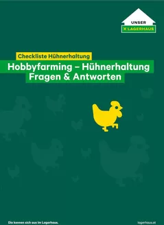 Lagerhaus Katalog in Matrei in Osttirol | Folder checkliste huhnerhaltung | 2026-09-13T00:00:00.000Z - 2026-09-27T00:00:00.000Z
