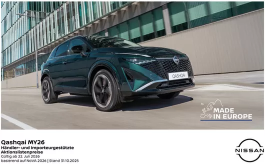 Nissan Flugblatt in Salzburg | Qashqai preisliste | 2026-09-15T00:00:00.000Z - 2026-09-29T00:00:00.000Z