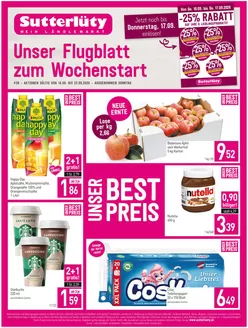 Sutterlüty Flugblatt in Ulrichskirchen-Schleinbach | FB KW38 2026 A4 Montag WEB | 2026-09-14T00:00:00.000Z - 2026-09-22T00:00:00.000Z