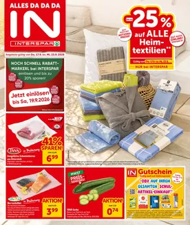 Interspar Flugblatt in Ulrichskirchen-Schleinbach | Online-Flugblatt Vorarlberg KW 38 | 2026-09-17T00:00:00.000Z - 2026-09-23T00:00:00.000Z