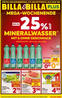 Billa Flugblatt in Traun | BILLA FB KW38 2026 Wien | 2026-09-17T00:00:00.000Z - 2026-09-23T00:00:00.000Z