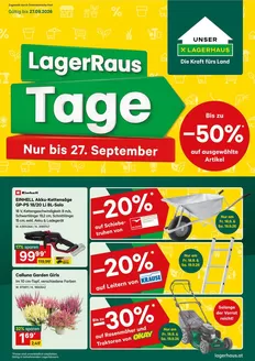 Lagerhaus Flugblatt in Eugendorf | Lagerhaus flugblatt anfang september | 2026-09-18T00:00:00.000Z - 2026-09-27T00:00:00.000Z
