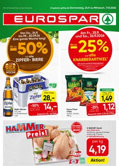 Eurospar Katalog in Klaffer am Hochficht | Flugblatt KW 39 | 2026-09-24T00:00:00.000Z - 2026-10-07T00:00:00.000Z