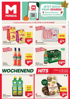 MPreis Katalog in Gedersdorf | FB KW40 2026 K rnten | 2026-10-01T00:00:00.000Z - 2026-10-07T00:00:00.000Z