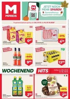 MPreis Katalog in Gedersdorf | FB KW40 2026 V | 2026-10-01T00:00:00.000Z - 2026-10-07T00:00:00.000Z