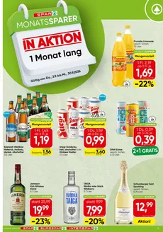 Spar Flugblatt in Lafnitz | Monatssparer KW 36 | 2026-09-03T00:00:00.000Z - 2026-09-30T00:00:00.000Z
