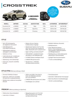Subaru Katalog | SUB Preisblatt CTK Q4 Aktionspreis Listenpreis v2 Druck ohne Marken | 2026-10-02T00:00:00.000Z - 2026-10-16T00:00:00.000Z