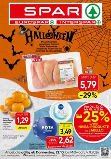 Spar Katalog in Sankt Ruprecht an der Raab | Flugblatt KW 43 | 2026-10-22T00:00:00.000Z - 2026-11-04T00:00:00.000Z