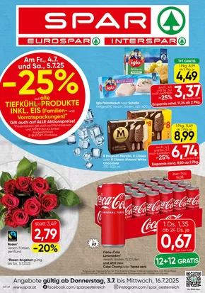 Spar Katalog in Obernberg am Brenner | Rabatte und Aktionen | 2025-07-03T00:00:00.000Z - 2025-07-16T00:00:00.000Z