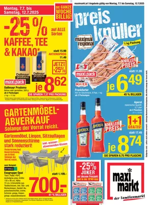 Maximarkt Katalog in Wels | Exklusive Deals für unsere Kunden | 2025-07-07T00:00:00.000Z - 2025-07-12T00:00:00.000Z
