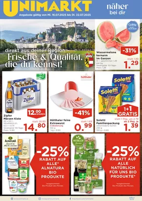Unimarkt Katalog in Wien | Angebote für Schnäppchenjäger | 2025-07-16T00:00:00.000Z - 2025-07-22T00:00:00.000Z