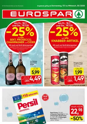 Eurospar Katalog in Brixlegg | Unsere besten Angebote für Sie | 2025-07-17T00:00:00.000Z - 2025-07-30T00:00:00.000Z