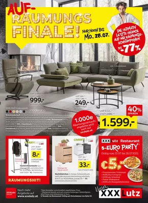 XXXLutz Katalog in Linz | Rabatte und Aktionen | 2025-07-22T00:00:00.000Z - 2025-07-29T00:00:00.000Z