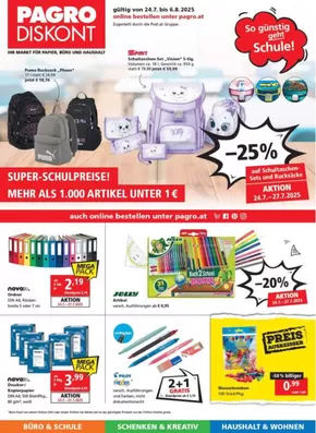 Pagro-Diskont Katalog | 10 FB Schule 1 24.07. | 2025-07-24T00:00:00.000Z - 2025-08-06T00:00:00.000Z