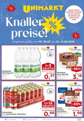Unimarkt Katalog | Top-Deals für alle Kunden | 2025-07-30T00:00:00.000Z - 2025-08-05T00:00:00.000Z