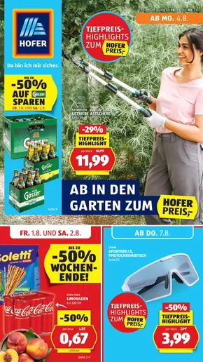 Hofer Katalog in Ebenthal | Blättern Sie online im HOFER Flugblatt | 2025-08-01T00:00:00.000Z - 2025-08-07T00:00:00.000Z