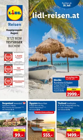 Lidl Reisen Katalog | Buchbar ab 30.7. | 2025-07-30T00:00:00.000Z - 2025-08-31T00:00:00.000Z