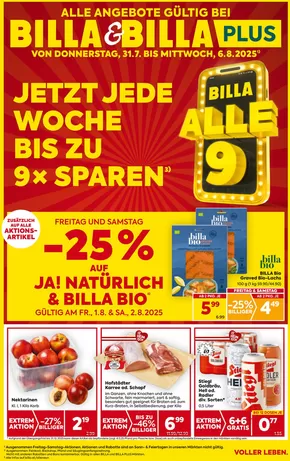 BILLA PLUS Katalog | BILLA Wien | 2025-07-31T00:00:00.000Z - 2025-08-06T00:00:00.000Z