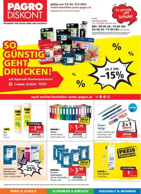 Pagro-Diskont Katalog in Graz | 11 FB Schule 2 07.08. | 2025-08-07T00:00:00.000Z - 2025-09-17T00:00:00.000Z