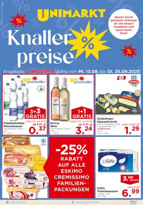 Unimarkt Katalog | Unimarkt flugblatt | 2025-08-13T00:00:00.000Z - 2025-08-19T00:00:00.000Z