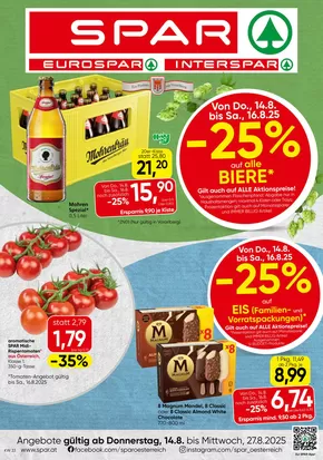 Spar Katalog | Unsere besten Angebote für Sie | 2025-08-14T00:00:00.000Z - 2025-08-27T00:00:00.000Z