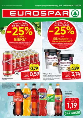 Eurospar Katalog | Tolle Rabatte auf ausgewählte Produkte | 2025-08-14T00:00:00.000Z - 2025-08-27T00:00:00.000Z