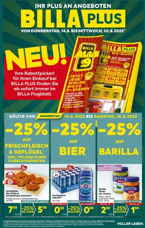 BILLA PLUS Katalog in Klagenfurt am Wörthersee | BILLA PLUS FB KW33 2025 Wien | 2025-08-14T00:00:00.000Z - 2025-12-31T00:00:00.000Z