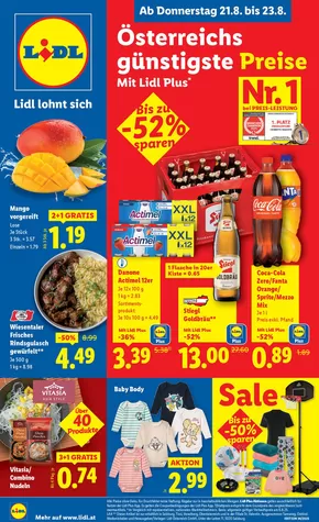 Lidl Katalog in Klagenfurt am Wörthersee | Rabatte und Aktionen | 2025-08-21T00:00:00.000Z - 2025-08-27T00:00:00.000Z