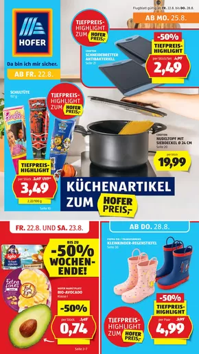 Hofer Katalog in Blumau-Neurißhof | Blättern Sie online im HOFER Flugblatt | 2025-08-22T00:00:00.000Z - 2025-08-28T00:00:00.000Z