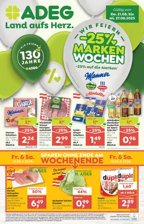 ADEG Katalog in Wien | Tolles Angebot für alle Kunden | 2025-08-21T00:00:00.000Z - 2025-08-27T00:00:00.000Z