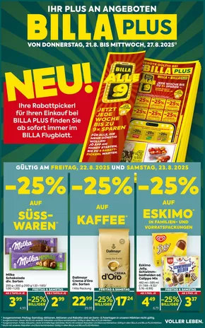 BILLA PLUS Katalog in Villach | BILLA PLUS FB KW34 2025 Wien | 2025-08-22T00:00:00.000Z - 2025-12-31T00:00:00.000Z