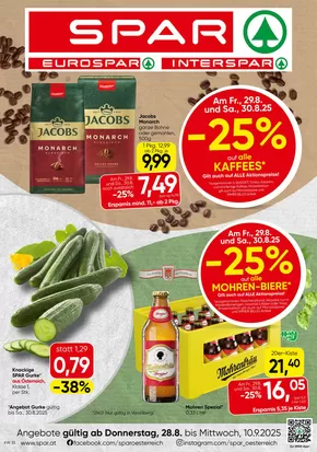 Spar Katalog in Rankweil | Tolle Rabatte auf ausgewählte Produkte | 2025-08-28T00:00:00.000Z - 2025-09-10T00:00:00.000Z