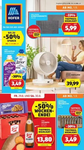 Hofer Katalog in Rankweil | Blättern Sie online im HOFER Flugblatt | 2025-09-01T00:00:00.000Z - 2025-09-04T00:00:00.000Z
