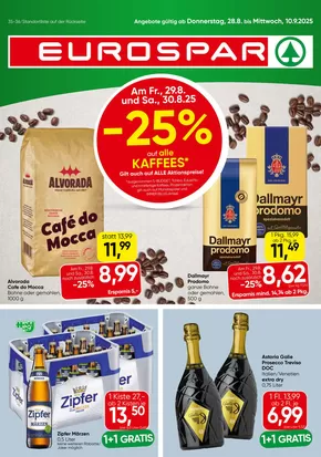 Eurospar Katalog in Wien | Tolles Angebot für Schnäppchenjäger | 2025-08-28T00:00:00.000Z - 2025-09-10T00:00:00.000Z