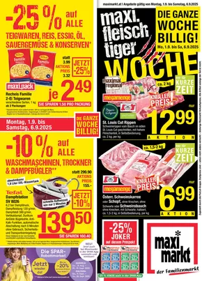 Maximarkt Katalog in Vöcklabruck | Angebote für Schnäppchenjäger | 2025-09-01T00:00:00.000Z - 2025-09-06T00:00:00.000Z