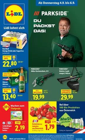 Lidl Katalog in Stockerau | Tolles Angebot für alle Kunden | 2025-09-04T00:00:00.000Z - 2025-09-10T00:00:00.000Z
