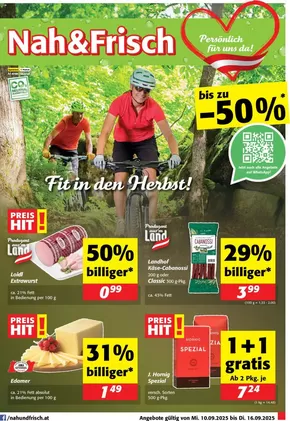 Nah & Frisch Katalog in Feldkirch | Top-Angebote für alle Schnäppchenjäger | 2025-09-10T00:00:00.000Z - 2025-09-16T00:00:00.000Z
