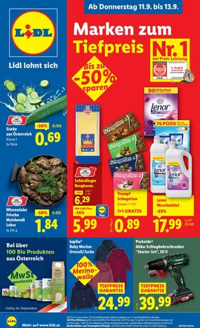 Lidl Katalog in Wien | Aktuelle Sonderaktionen | 2025-09-11T00:00:00.000Z - 2025-09-17T00:00:00.000Z