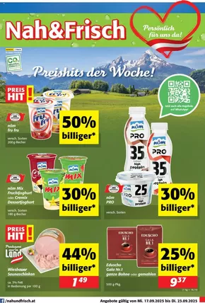 Nah & Frisch Katalog in Feldkirch | Angebote für Schnäppchenjäger | 2025-09-17T00:00:00.000Z - 2025-09-23T00:00:00.000Z