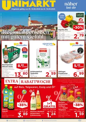 Unimarkt Katalog | Unimarkt flugblatt | 2025-09-10T00:00:00.000Z - 2025-09-16T00:00:00.000Z