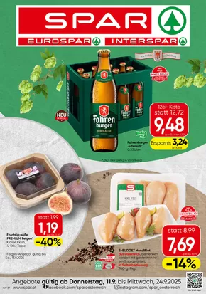 Eurospar Katalog in Wien | Top-Deals und Rabatte | 2025-09-12T00:00:00.000Z - 2025-09-26T00:00:00.000Z